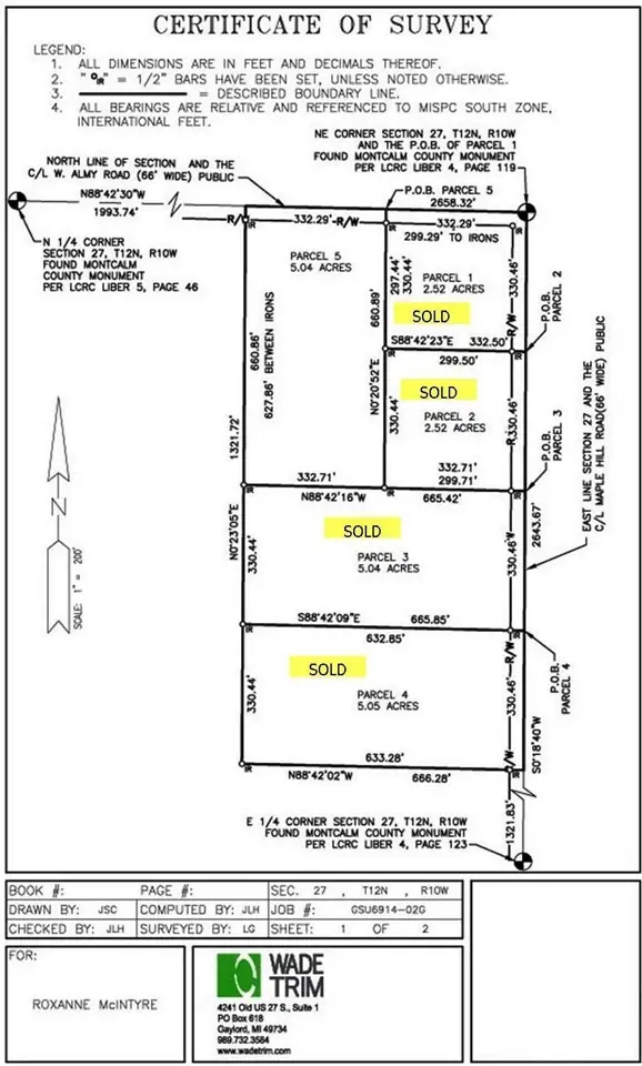 Parcel #5 Almy, Howard City, MI 49329