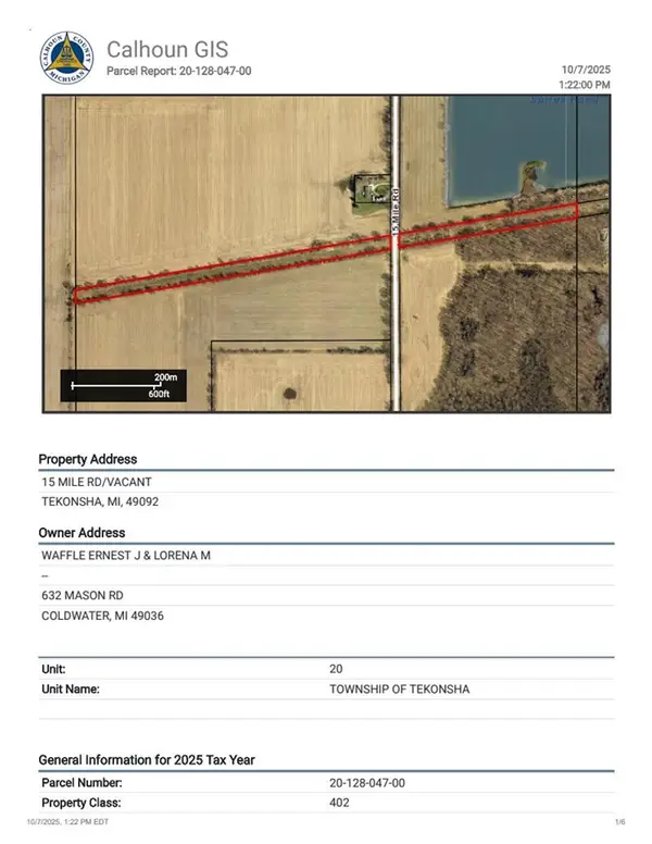 15 Mile, Tekonsha, MI 49092