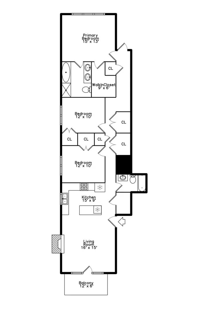 2012 W Erie Street #3W, Chicago, IL 60612 - #2