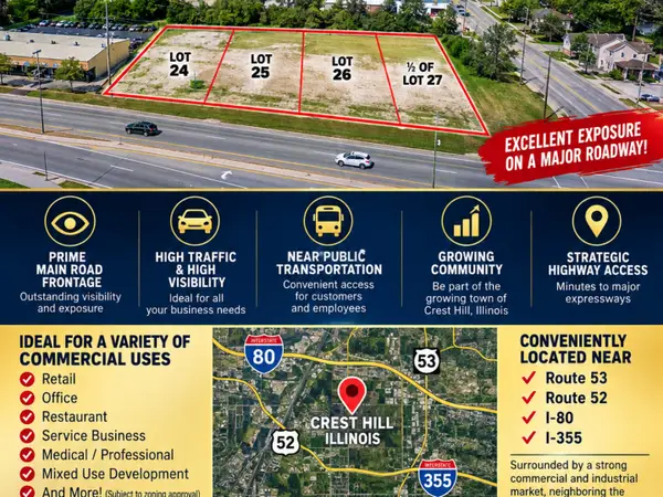 24,25,26,1/2 N LOT 27 N Broadway Street N, Crest Hill, IL 60403