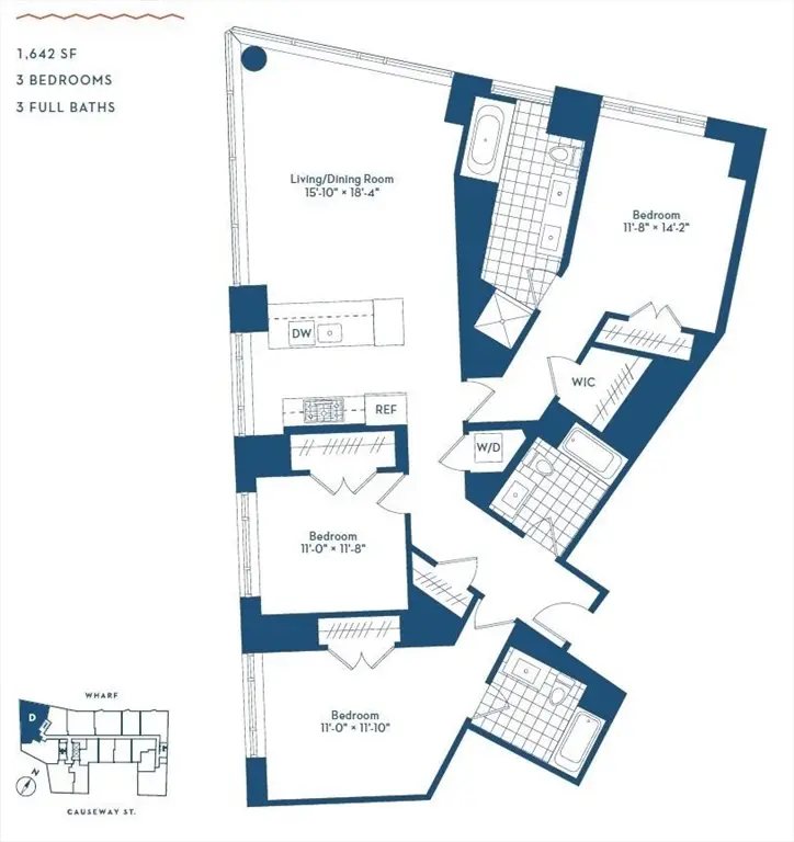 100 Lovejoy Wharf #14D, Boston, MA 02114 - Image #2