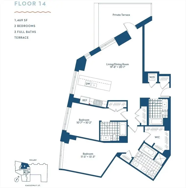 100 Lovejoy Wharf #14E, Boston, MA 02114 - Image #2