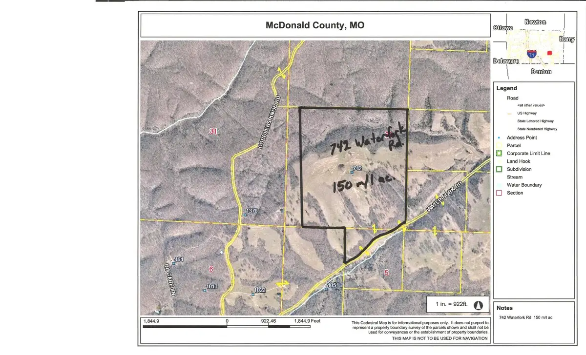 742 Waterfork Road, Pineville, MO 64856 - #1