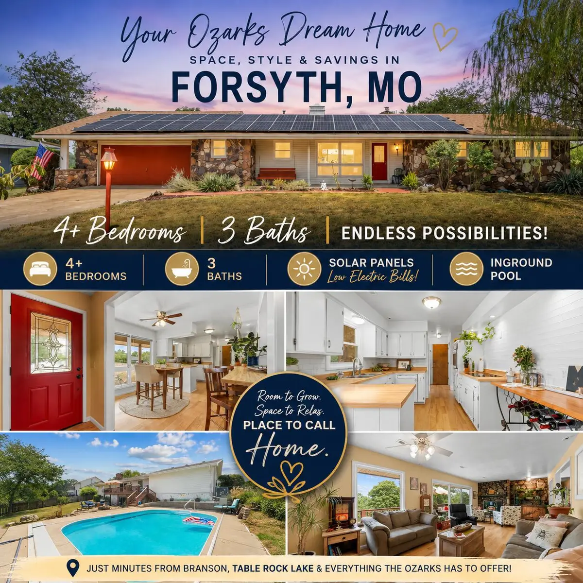 421 Santa Fe Drive, Forsyth, MO 65653 - #1
