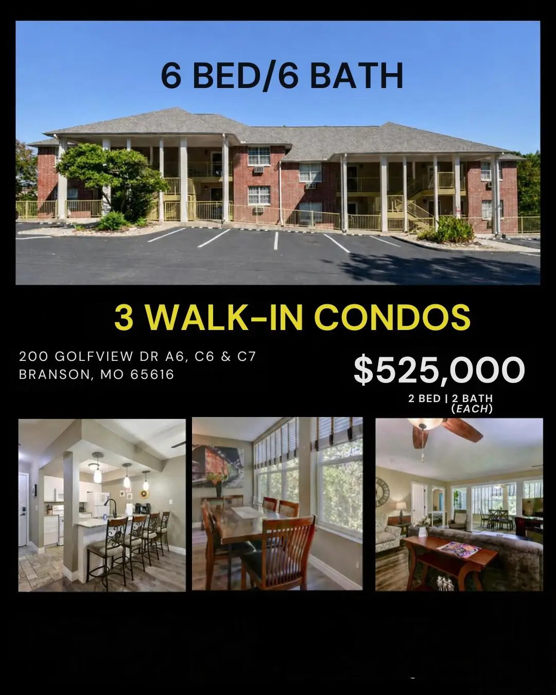 200 Golf View Drive #A6, C6, C7, Branson, MO 65616 - #1