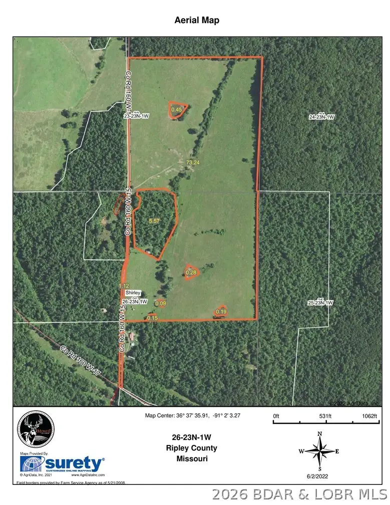 80 ac. Ripley Co 160w-15 Road, Shirley, MO 63935 - #3