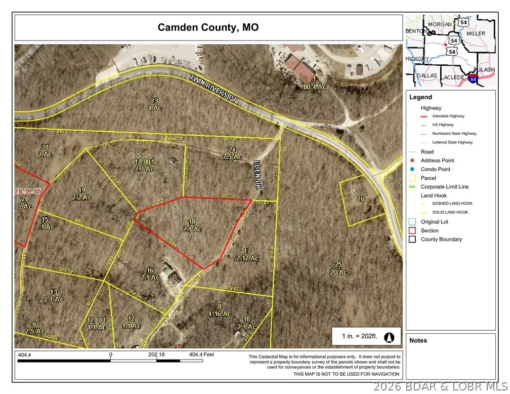 2.1 ac Eden Drive, Camdenton, MO 65020 - #1