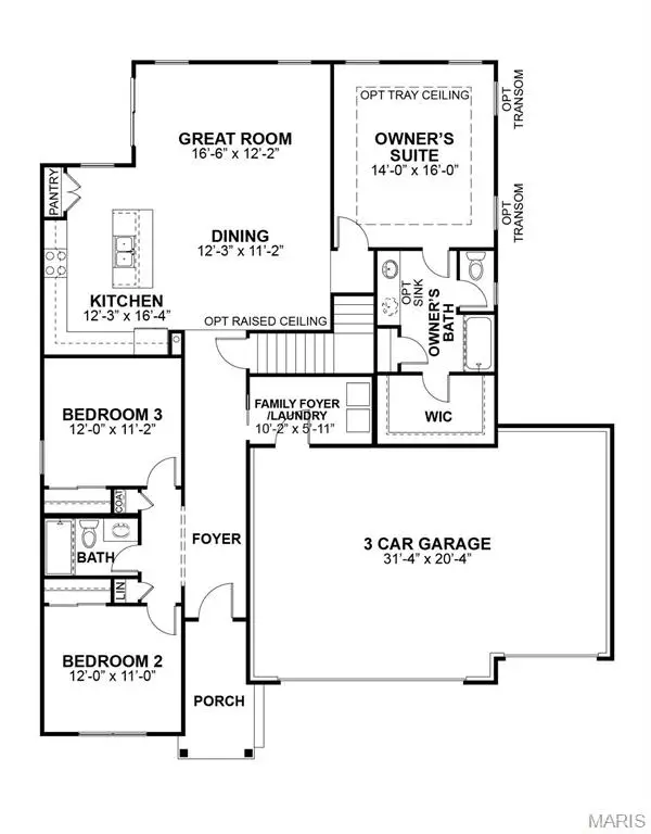 1 The Franklin 3 Car At The Reserve At Wildwood, Wildwood, MO 63040 - #2
