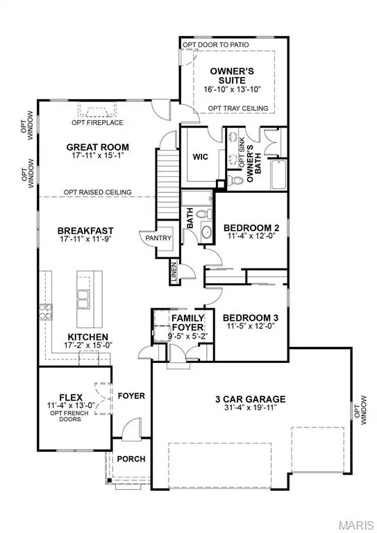 1 The Hamilton Ii 3 Car At Cottleville Trails, Cottleville, MO 63304 - #2