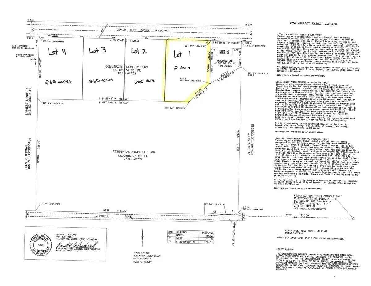 Lot 1 Cliff Gookin Blvd, Tupelo, MS 38801 - Image #1