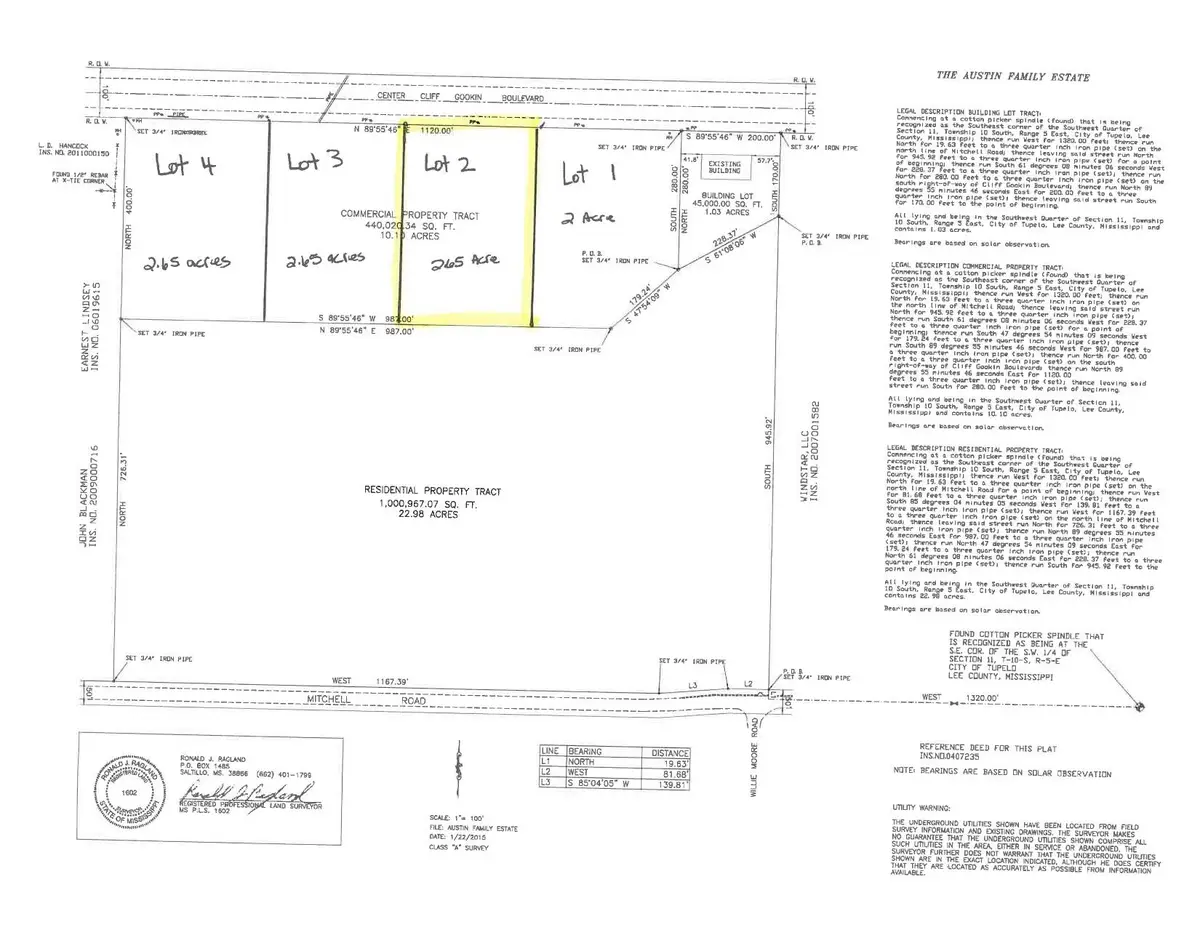 Lot 2 Cliff Gookin Blvd., Tupelo, MS 38801 - Image #1