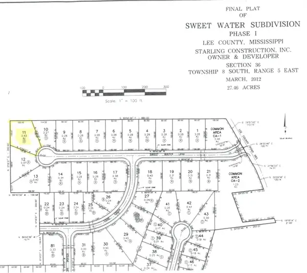 Lot 11 Sweet Water Lane, Saltillo, MS 38866