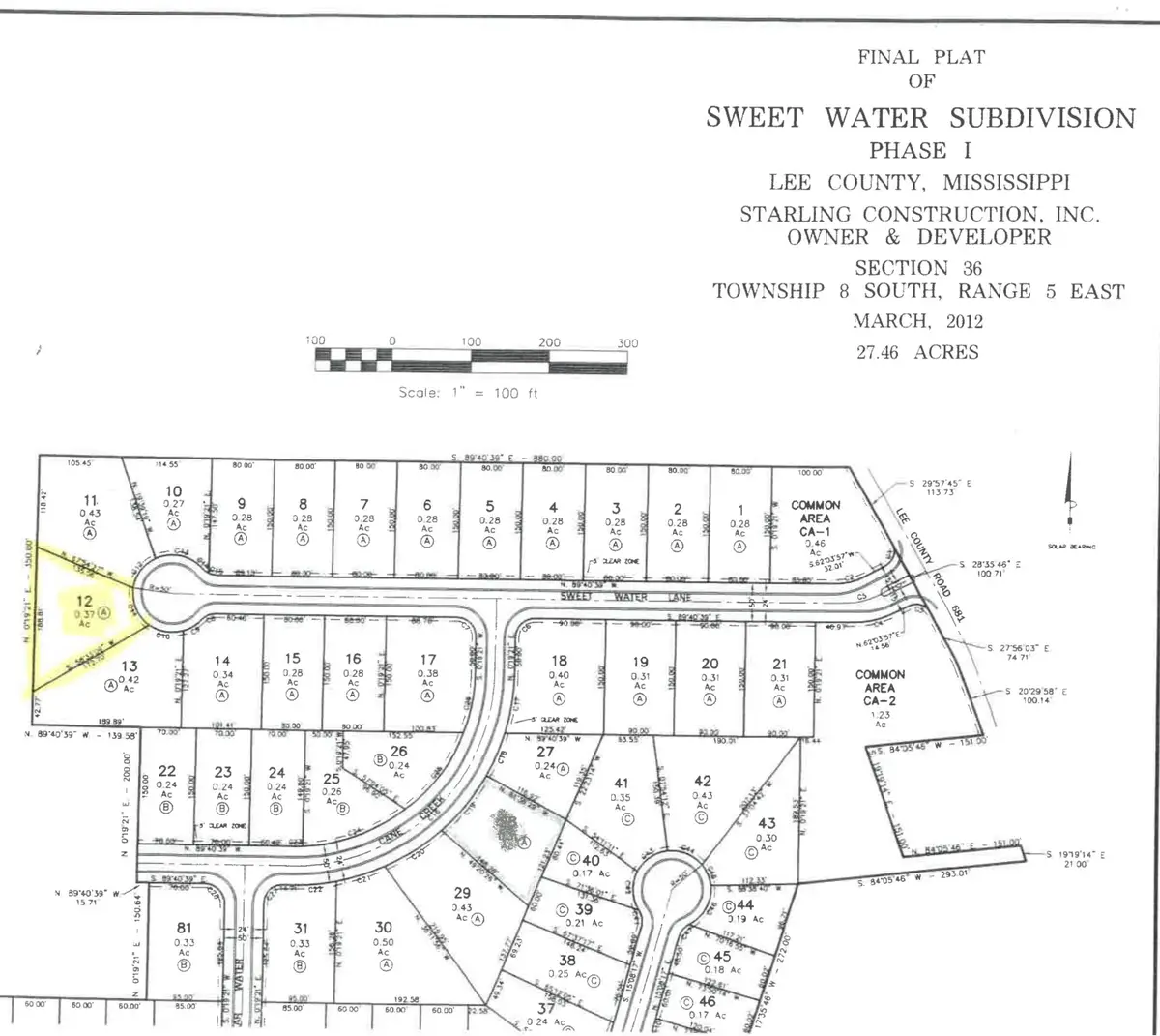 Lot 12 Sweet Water Lane, Saltillo, MS 38866 - Image #1
