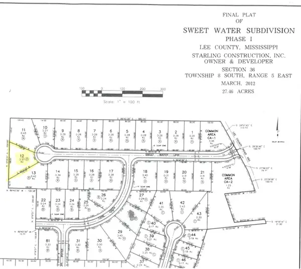 Lot 12 Sweet Water Lane, Saltillo, MS 38866