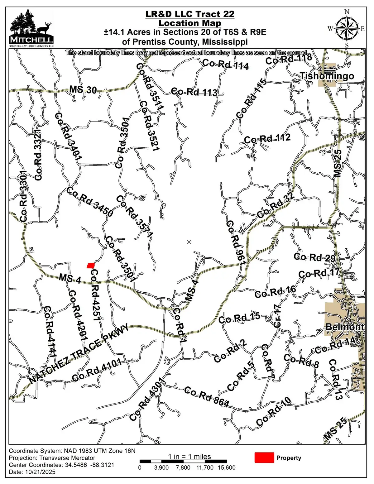 Cr 3485, New Site, MS 38859 - Image #1