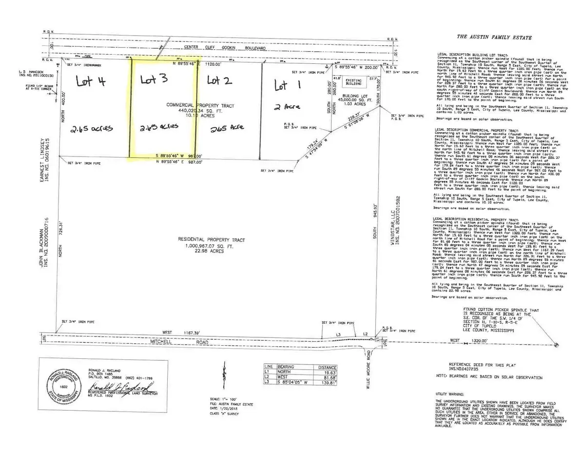 Lot 3 Cliff Gookin Blvd., Tupelo, MS 38801 - #1