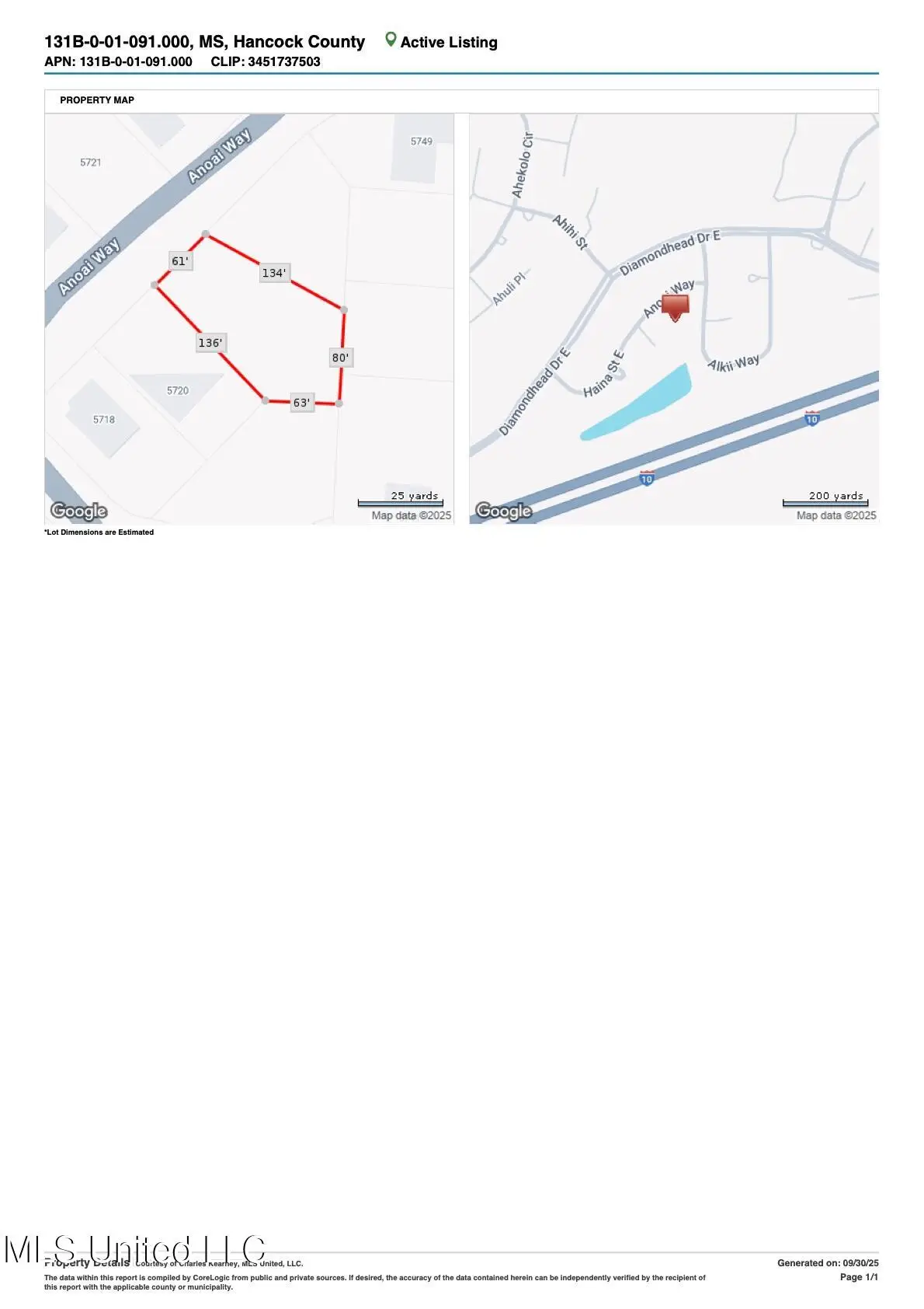 Lot 9 Anoai Way, Diamondhead, MS 39525 - Image #1