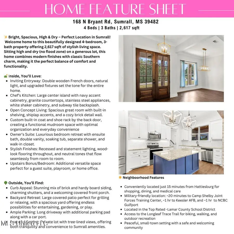 168 N Bryant Road, Sumrall, MS 39482 - Image #2