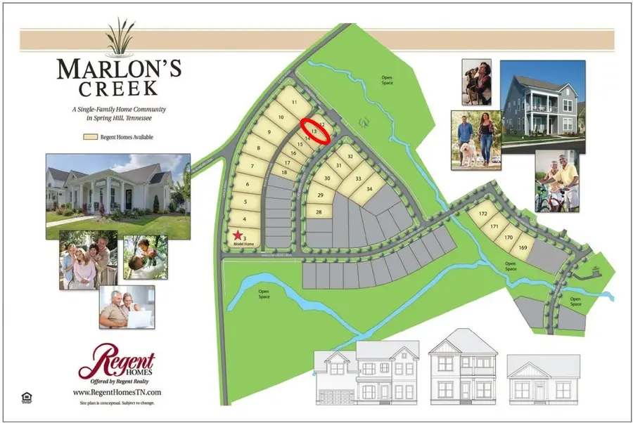 1825 Flatwaters St, Spring Hill, TN 37174 - #3