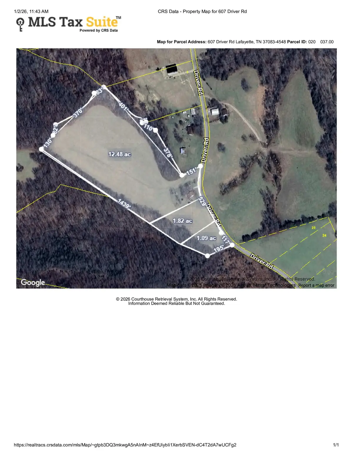 607 Driver Rd, Lafayette, TN 37083 - Image #1