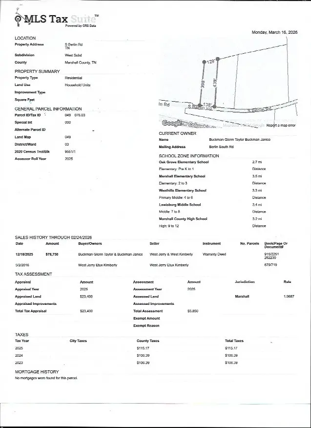 1950 South Berlin Road, Lewisburg, TN 37091 - #1