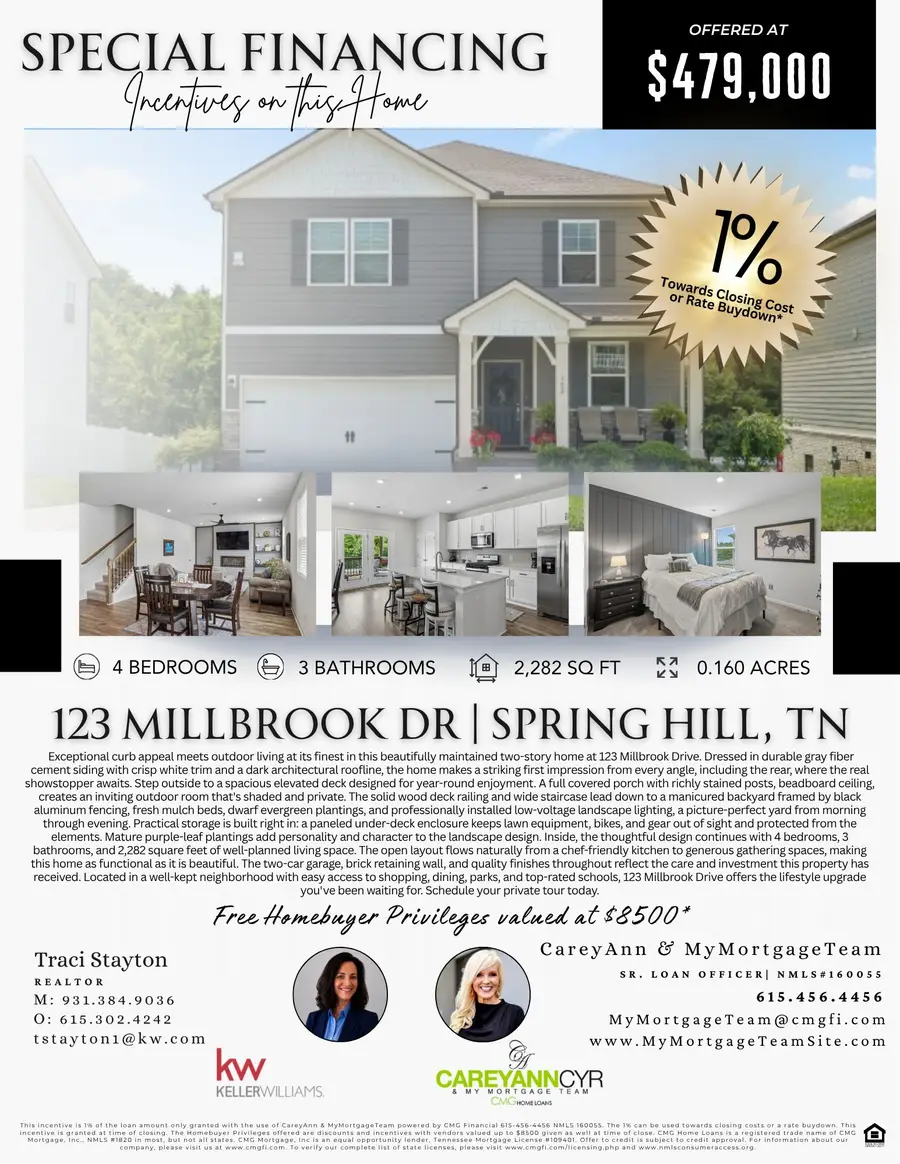 123 Millbrook Drive, Spring Hill, TN 37174 - #2