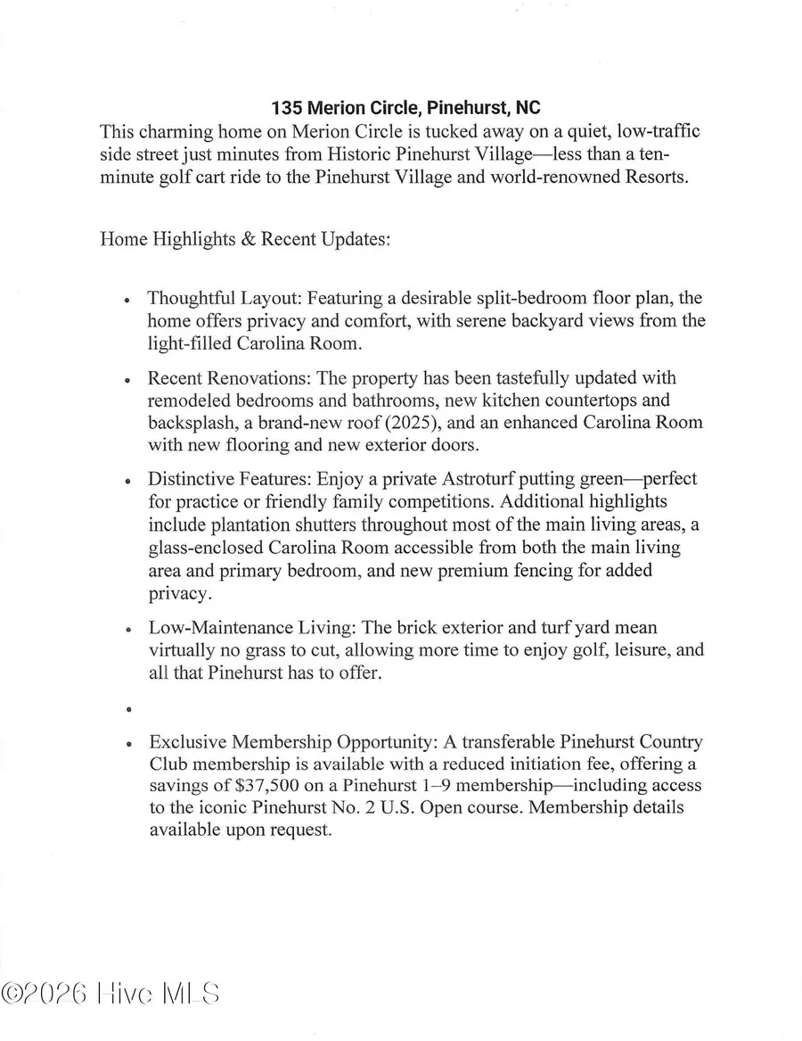 135 Merion Circle, Pinehurst, NC 28374 - Image #2