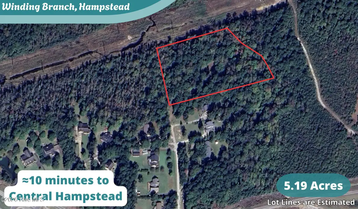 5.19 Acres Winding Branch Road, Hampstead, NC 28443 - #1