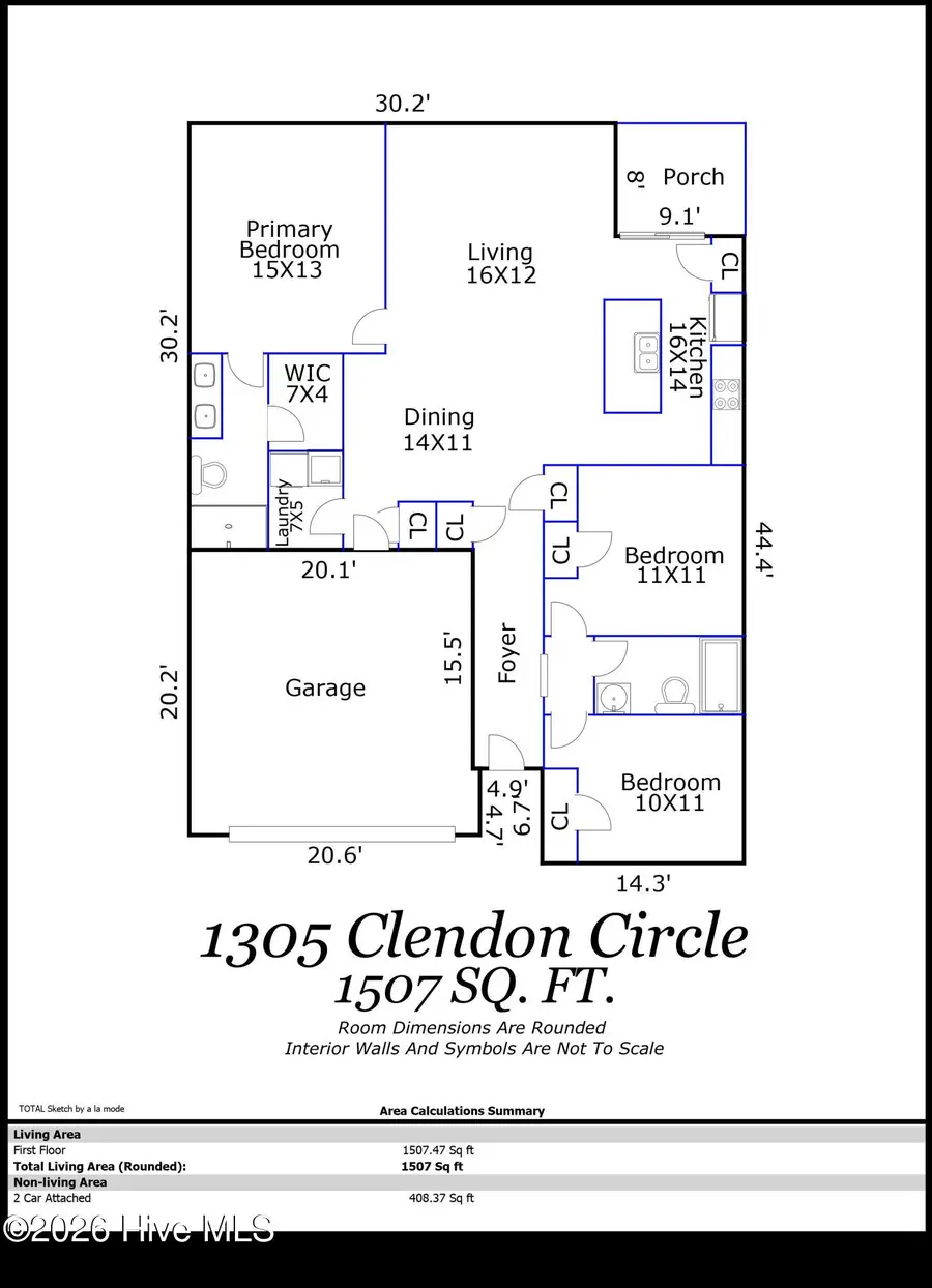 1305 Clendon Circle, Leland, NC 28451 - #2