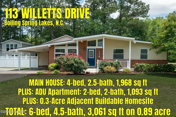 113 Willetts Drive, Boiling Spring Lakes, NC 28461