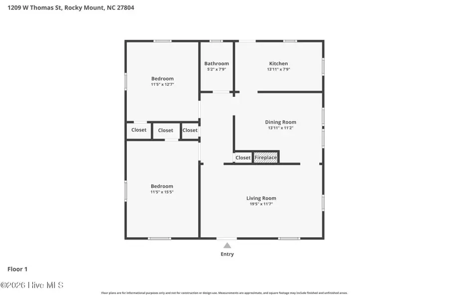 1209 W Thomas Street, Rocky Mount, NC 27804 - #3
