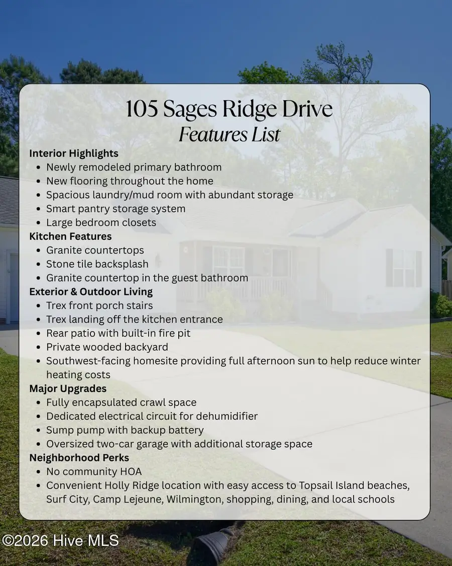 105 Sages Ridge Drive, Holly Ridge, NC 28445 - #2