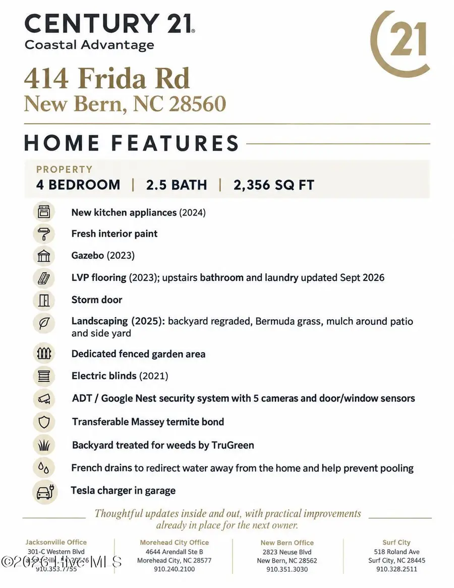 414 Frida Road, New Bern, NC 28560 - #2
