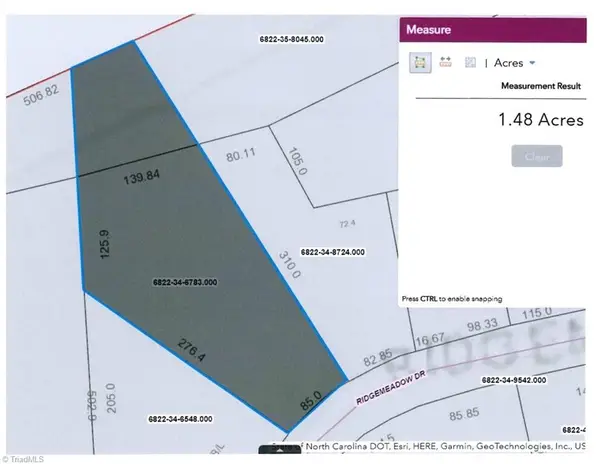 1.48 acre Ridgemeadow Drive, Winston-Salem, NC 27127