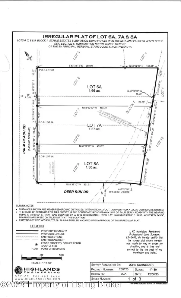 Lot 7a, Block 1, Stable Estate, Dickinson, ND 58601