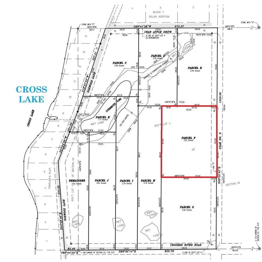 X Cross Lake Road Lot F, Pine City, MN 55063 - Image #3