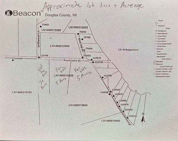 11540 E South Lake Blvd Lot 1 (5 Acres), Lake Nebagamon, WI 54849