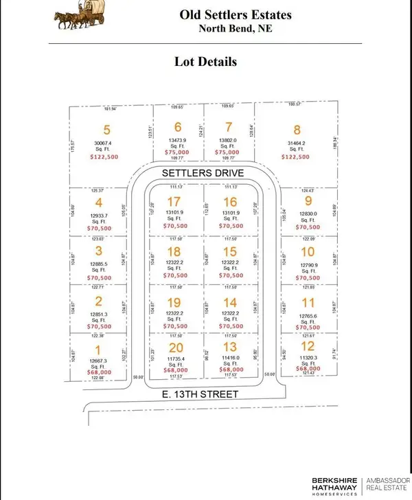 Lot 20 Old Settlers Estate, North Bend, NE 68649