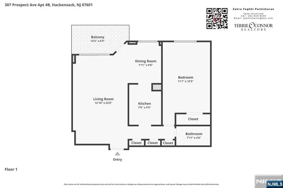 307 Prospect Avenue 4B, Hackensack, NJ 07601 - #2