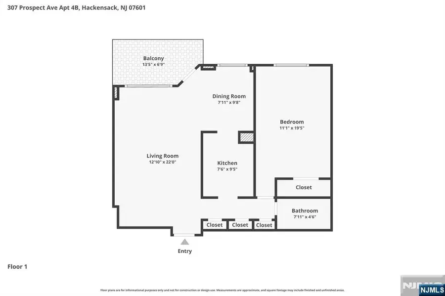 307 Prospect Avenue 4B, Hackensack, NJ 07601 - #3