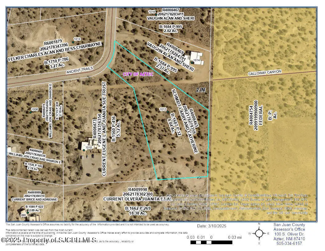 4.044 AC Lot 4 Ancient Trails Circle, Aztec, NM 87410 - Image #1
