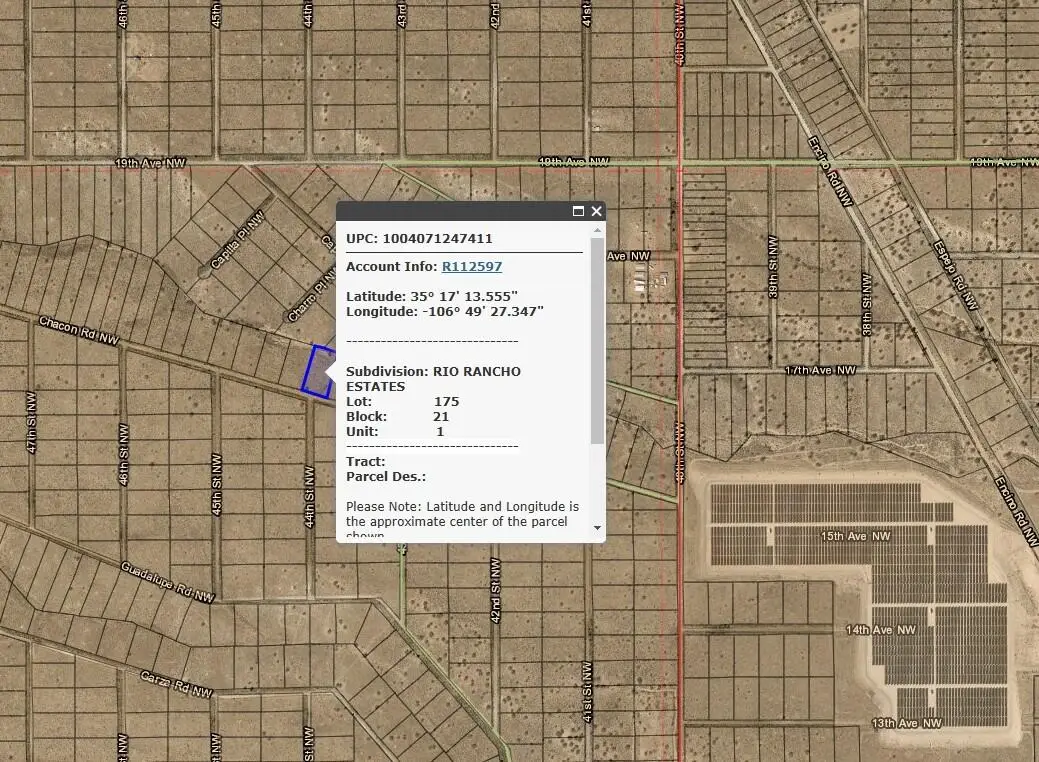0 Chacon Road Nw, Rio Rancho, NM 87144 - Image #1
