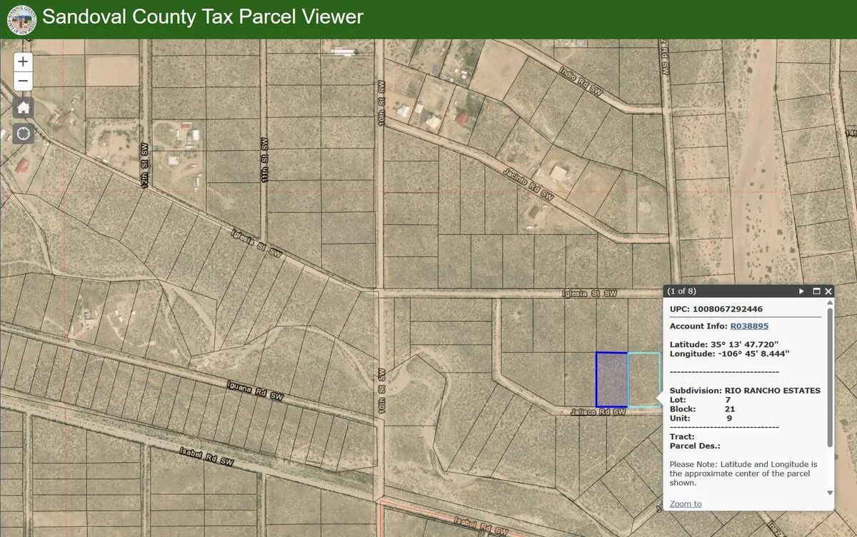 Lot 8 Jalisco Road Sw, Rio Rancho, NM 87124 - Image #1