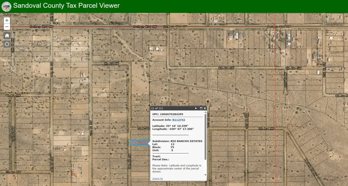 lot 12 26th Street Nw, Rio Rancho, NM 87144 - Image #1