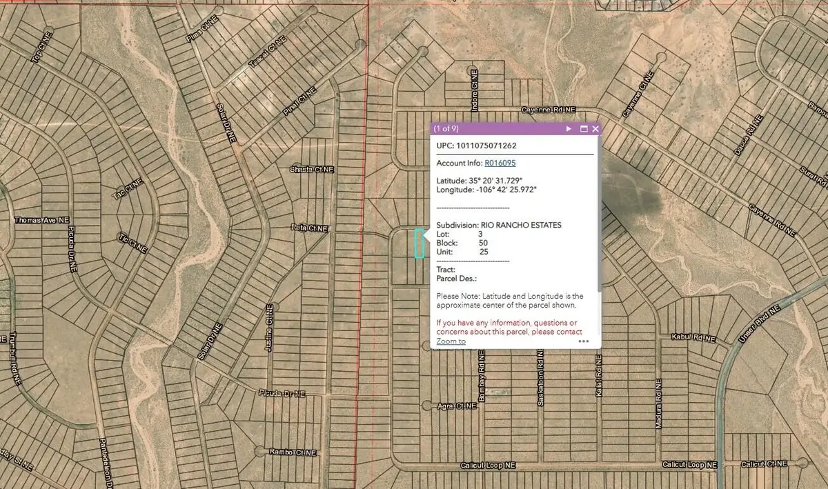 Lots 2&3, B50, U25 Calicut Loop Ne, Rio Rancho, NM 87144 - #1