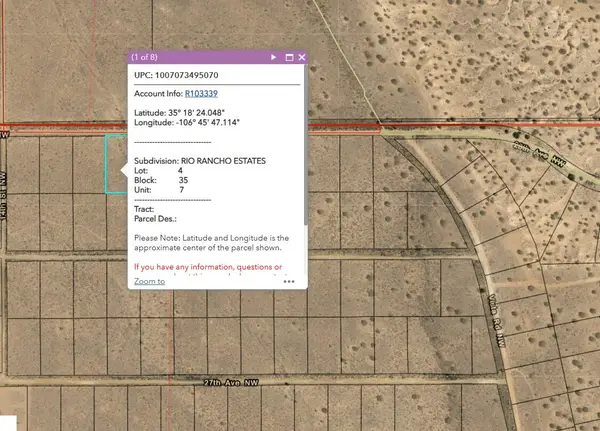 Rio Rancho Estates U7 B35 L4, Rio Rancho, NM 87144