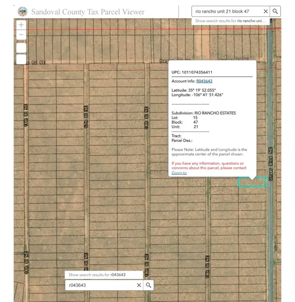 Unser Bld Unit 21 Block 47 Lot 15 Boulevard Nw, Albuquerque, NM 87124