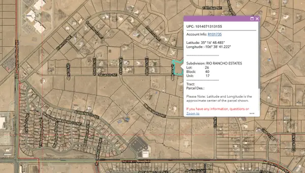 46th Ne - Chamiza Estates Street, Rio Rancho, NM 87144