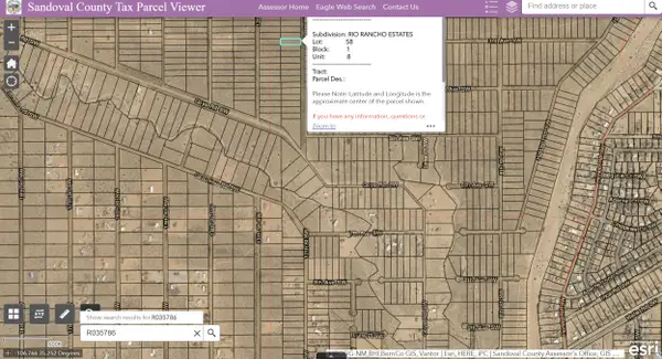 12th (u8 B1 L58) Street Sw, Rio Rancho, NM 87124