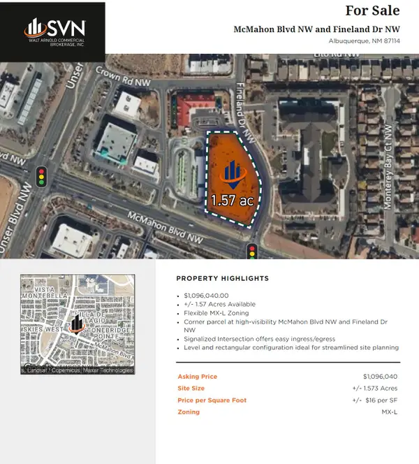Nwc Mcmahon & Fineland - Mx-l, Albuquerque, NM 87114